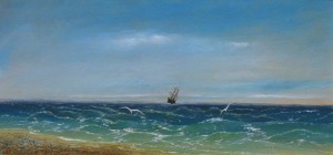Парусник в море