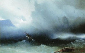 Ураган на море