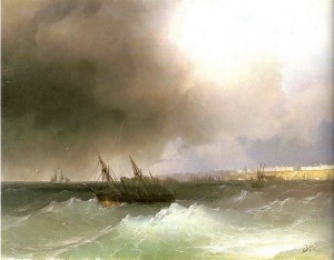 Вид Одессы с моря