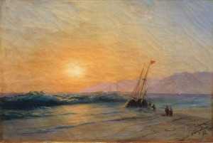 Заход солнца на море