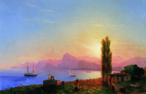 Закат на море