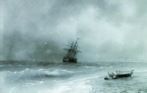 Бурное море