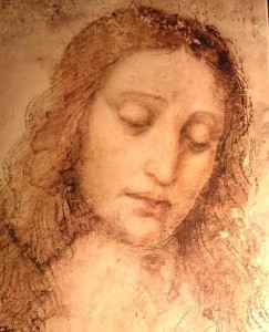 Штудия для =Тайной вечери=. Голова Христа