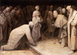 22.Христос и грешница (1565) (24 х 34 см) (Лондон, Институт Курто)