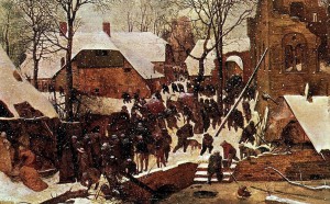 34.1.Поклонение волхвов в снегу (1567) (35 х 55) (Винтертур, Коллекция Оскара Рейнхарта)