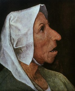 19.Голова крестьянки (ок.1563) (22 х 18) (Мюнхен, Старая пинакотека)