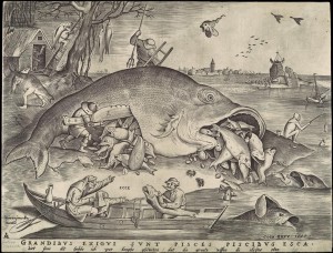 2.3.Гравюра. Большие рыбы пожирают малых рыб (1557) (22.9 х 29.7)