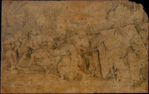 4.0.Рисунок. Свадьба Мопса и Нисы (ок.1566) (26.4 х 41.6) (Нью-Йорк, Метрополитен)