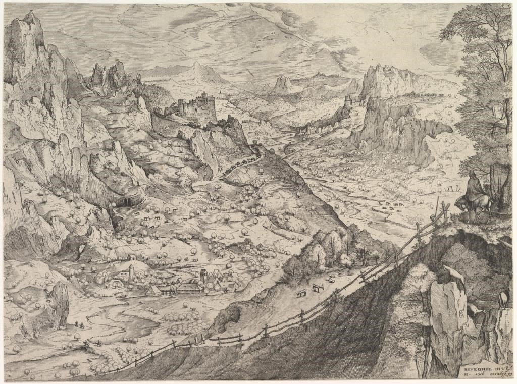 Большой альпийский пейзаж (ок.1556) (33.2 х 44.6)