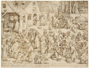 10.1.Рисунок. Добродетели. Любовь (1559) (223 х 294 мм) (Роттердам, музей Бойманса ван Бёнингена)
