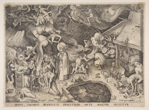 21.Гравюра. Борьба св.Иакова и мага Гермогена (1565) (22.4 х 30)_