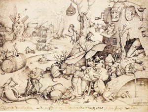1.1.Рисунок. Страсти. Обжорство (Gula) (1557)