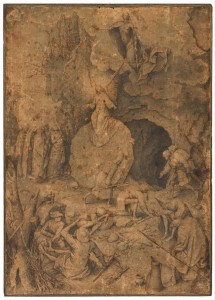 17.1.Рисунок. Воскресение Христово (1562) (43.1 х 30.6) (Роттердам, музей Бойманса ван Бёнингена)