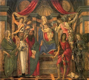 68.1.Алтарь св.Барнабаса 'Сан Барнаба' (ок.1488) (268 х 280) (Флоренция, Уффици)
