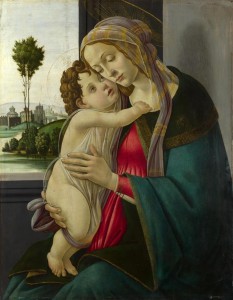 Мастерская Боттичелли. Мадонна с Младенцем (возможно 1475-1500) (Лондон, Нац.галерея)