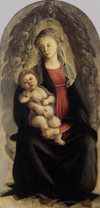 13.Мадонна с младенцем в славе (1469-1470) (120 x 65) (Флоренция, Уффици)