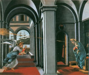 83.Благовещение (ок.1493) (Глазго, Музей и галлерея искусства)