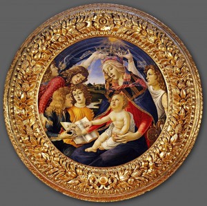 46.1.Мадонна 'Магнификат' (1480-1481) (118 см) (Флоренция, Уффици)