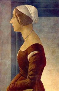 27.1.Портрет молодой женщины (1475) (41 x 61) (Флоренция, палаццо Питти, галерея Палатина)